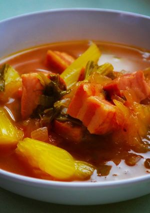 セロリとベーコンのほがらかスープ-レシピのメイン写真