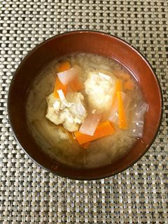 【野菜ソムリエ】れんこんのつみれ汁-レシピのメイン写真