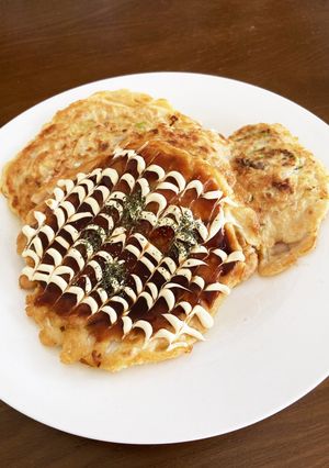 サクとろ食感♡豚こま白菜のお好み焼き-レシピのメイン写真