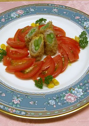 父の日に作る　アスパラの肉巻き揚げ-レシピのメイン写真