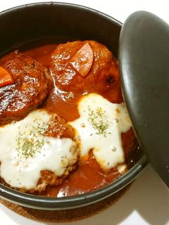 煮込みハンバーグ-レシピのメイン写真