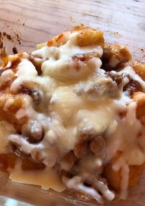 納豆と鶏肉のミートグラタン風-レシピのメイン写真