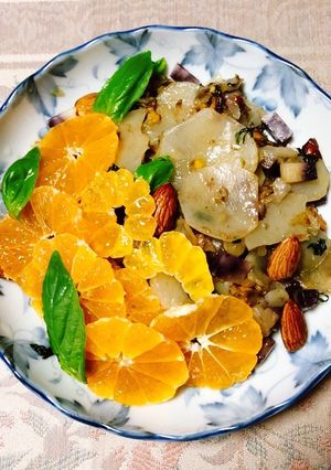菊芋とオレンジの温サラダ-レシピのメイン写真