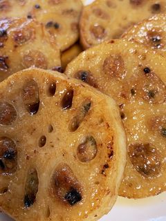 甘辛で美味しい!!れんこんの豚ミンチのせ-レシピのメイン写真