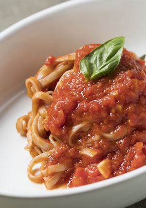 トマトとバジルのパスタ-レシピのメイン写真