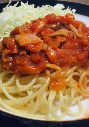 トマトソース スパゲティー-レシピのメイン写真