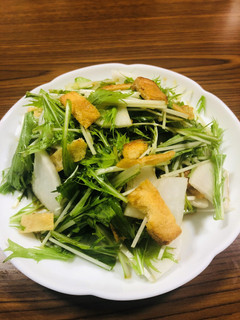 簡単!京みず菜と大根の香りサラダ-レシピのメイン写真