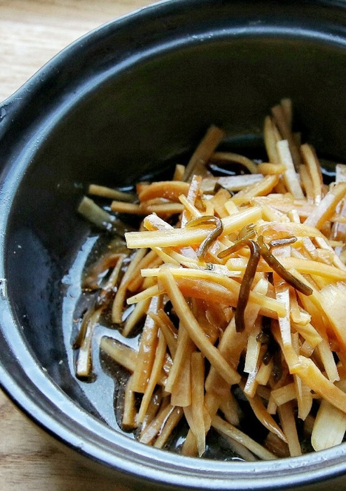 ガスを使わない土鍋でチン　大根の皮の漬物-レシピのメイン写真