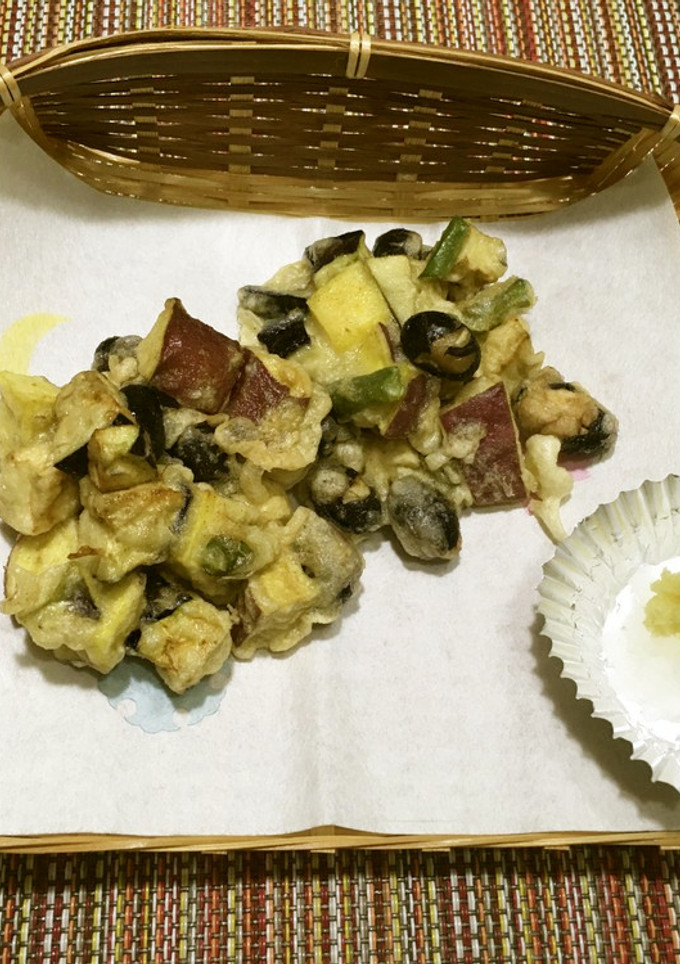 【野菜ソムリエ】新丹波黒のかき揚げ-レシピのメイン写真