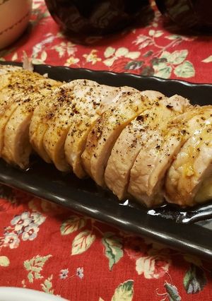 豚ロース肉でドーンと巻き巻きステーキ-レシピのメイン写真