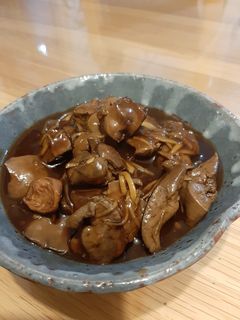 照りツヤこっくり鶏レバーの黒酢赤ワイン煮-レシピのメイン写真