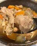 簡単もつ煮風！鶏肉と根菜の煮込み