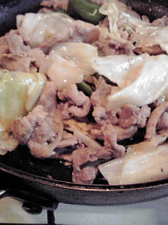 一人暮らしの:豚肉とキャベツの炒め物-レシピのメイン写真