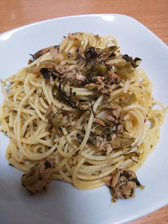 簡単!高菜とシーチキンのパスタ-レシピのメイン写真