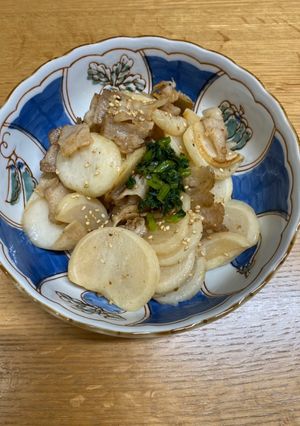 10分で「こかぶと豚バラ肉の炒め物」-レシピのメイン写真