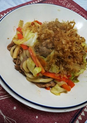 簡単具沢山♪焼きうどん-レシピのメイン写真