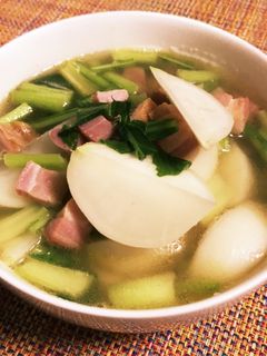 簡単☆ベーコンとこかぶのスープ-レシピのメイン写真