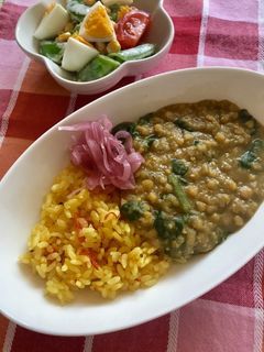 ほうれん草の豆ソースカレー-レシピのメイン写真