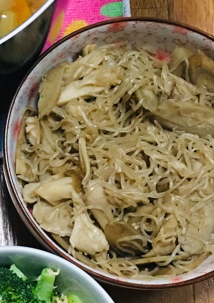 ごぼうと白滝と舞茸のやさしい煮物-レシピのメイン写真