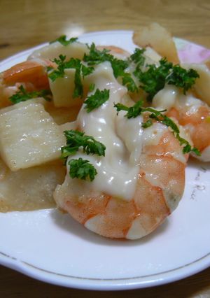 えびと長芋のチーズ炒め-レシピのメイン写真