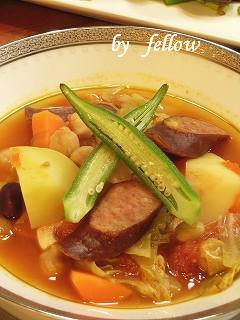 豆と野菜のソーセージスープ-レシピのメイン写真