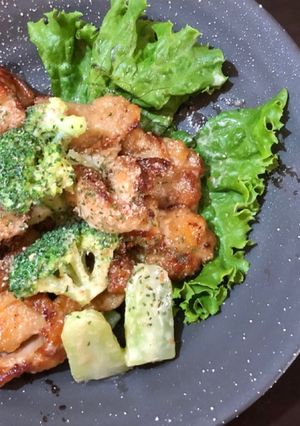 鶏のからあげとブロッコリーのチリマヨ和え-レシピのメイン写真