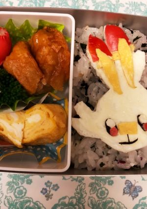 年少さんのポケモン弁当★ヒバニー-レシピのメイン写真