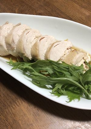 鶏胸肉のゆず味噌ロール-レシピのメイン写真