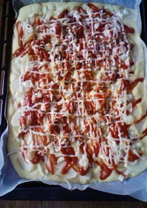 ホットケーキミックスde簡単ピザ-レシピのメイン写真