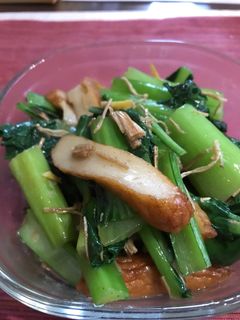 小松菜と干しエノキの炒め物-レシピのメイン写真