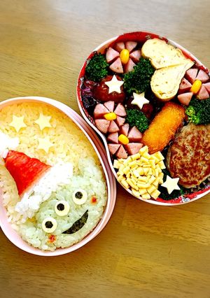 リトルグリーンメンクリスマス弁当-レシピのメイン写真