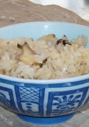 今、旬のトコブシで海の松茸ご飯-レシピのメイン写真