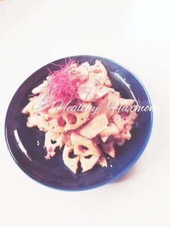 レンコンとゴボウの根菜きんぴら-レシピのメイン写真