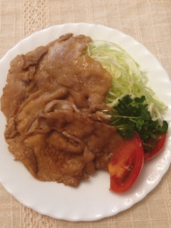 生姜シロップで味付けした豚の生姜焼き-レシピのメイン写真