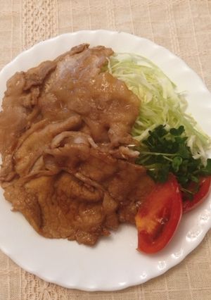 生姜シロップで味付けした豚の生姜焼き-レシピのメイン写真