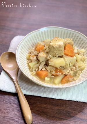 そぼろ入り＊やわらか野菜と厚揚げの煮物＊-レシピのメイン写真