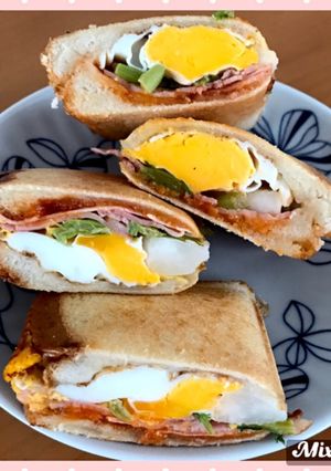 カブたまベーコンのホットサンド-レシピのメイン写真