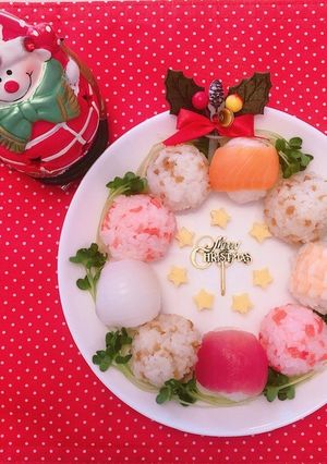 手毬ずし クリスマスver-レシピのメイン写真