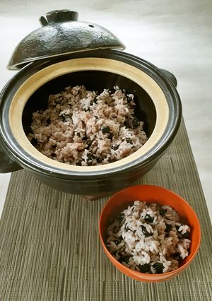 炒り新丹波黒（京の黒豆）の土鍋ごはん-レシピのメイン写真