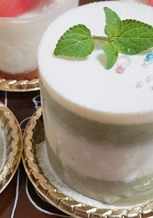 ホワイトチョコと抹茶のムース♪-レシピのメイン写真