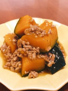 かぼちゃのそぼろ煮-レシピのメイン写真