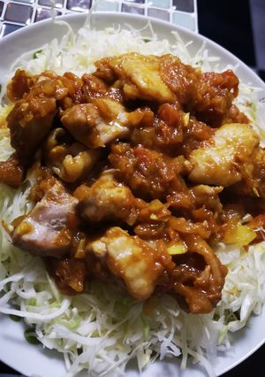 鶏肉のソテー、カレーソース-レシピのメイン写真