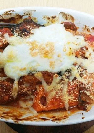 パンとパスタソースで簡単パングラタン♪-レシピのメイン写真
