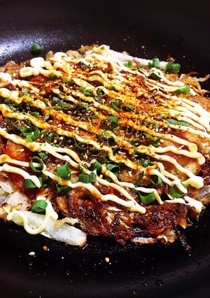 キャベツと玉ねぎだけのお好み焼き-レシピのメイン写真