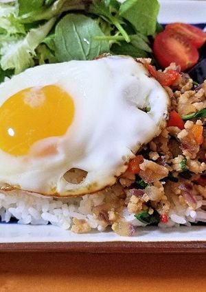 家にある材料でガパオライス風-レシピのメイン写真