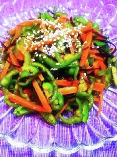 胡麻油薫る*ピーマンの塩昆布炒め-レシピのメイン写真