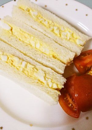 簡単♫お家で食べるお手軽な卵サンド-レシピのメイン写真