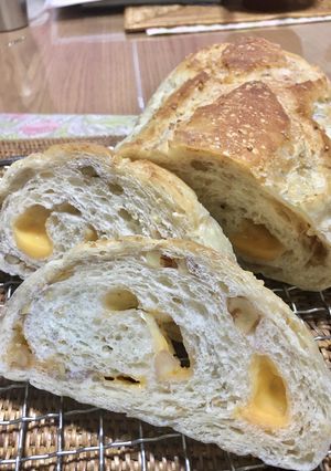 クルミとチェダーチーズのグラハムパン-レシピのメイン写真
