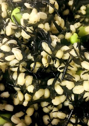 簡単　もち麦とヒジキと枝豆のサラダ-レシピのメイン写真