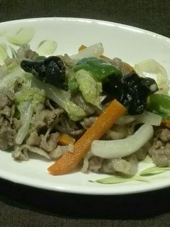 減塩 牛肉と野菜の中華炒め-レシピのメイン写真